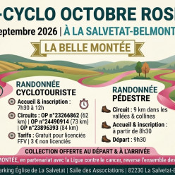 Randonnée organisée par La Belle Montée le dimanche 27 septembre 2026